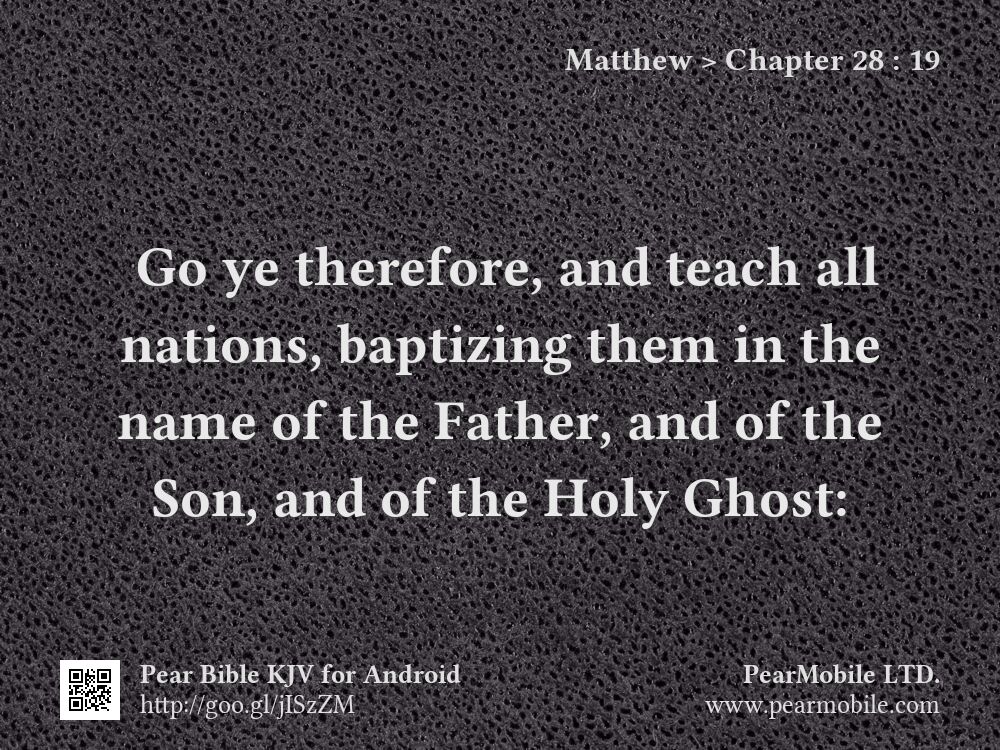 Matthew, Chapter 28:19